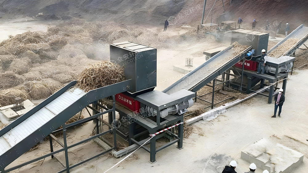生物质电厂双级破碎机