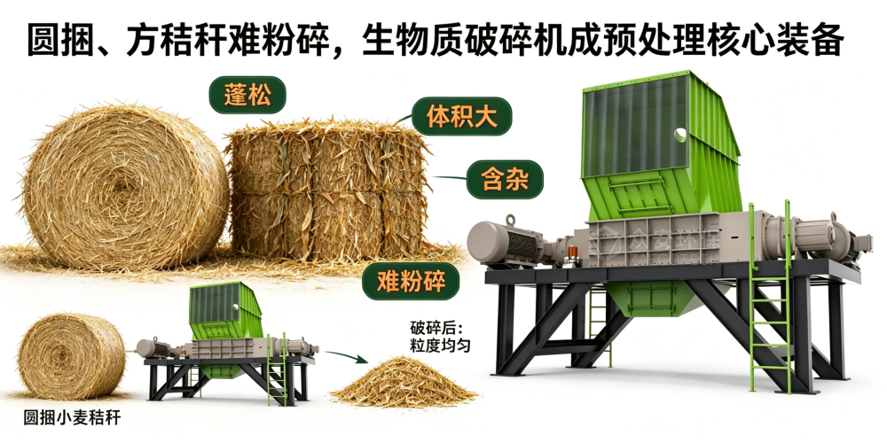 离田秸秆圆捆方捆物料特性及生物质破碎机预处理需求(2).png
